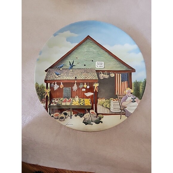 Vintage Rare 1986 Lowell Herrero 8" Plates (4) Vandor Made in Japan - Decorative - Picture 5 of 6